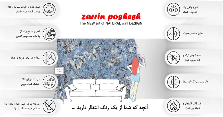 بلکا،ابریشمی وکاغذ دیواری