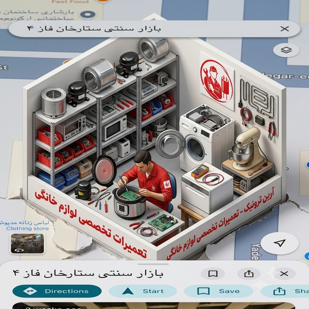 تعمیرات لوازم خانگی یخچال و لباسشویی