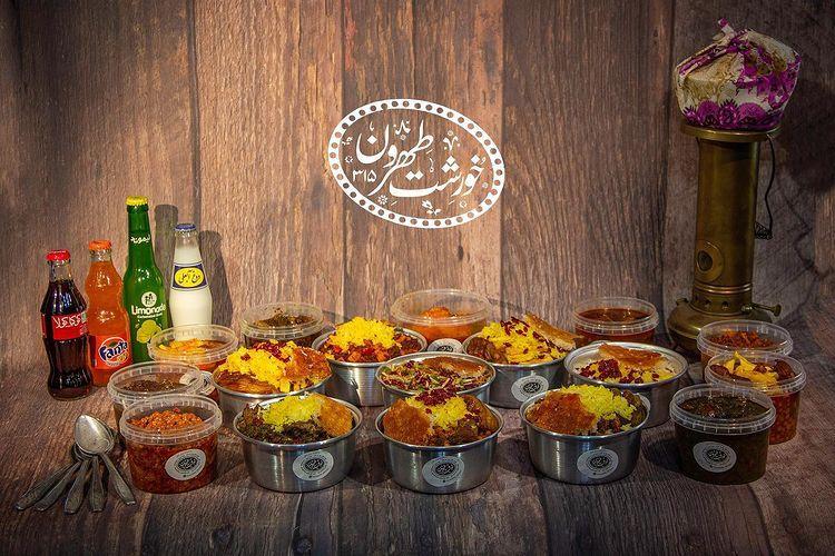 تهیه غذای خورشت طهرون
