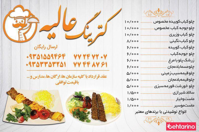 تهیه غذای عالیه