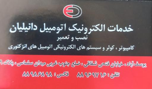 خدمات برق اتومبیل دانیلیان