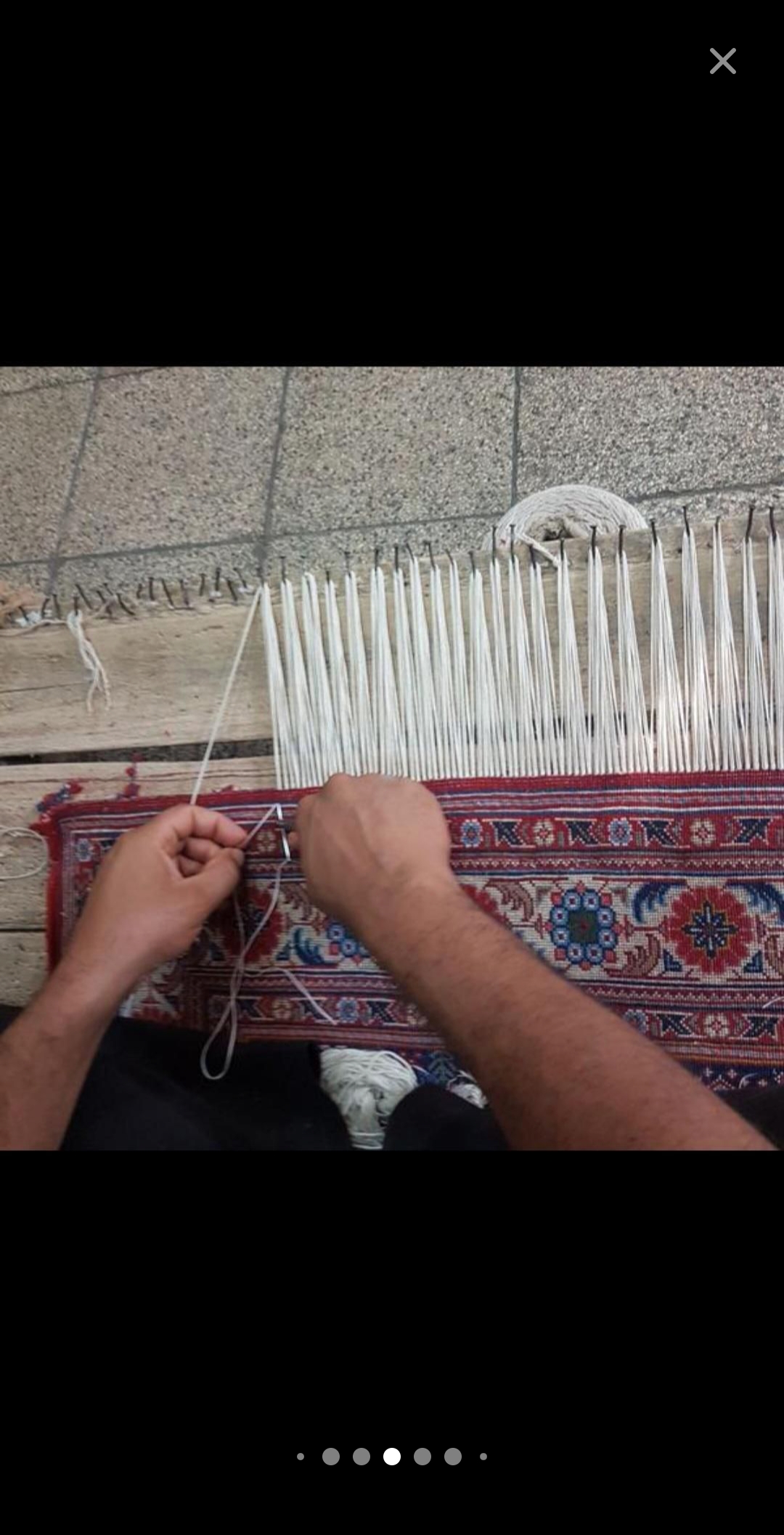 رفو و تعمیر فرش ماشینی و دستبافت حسین