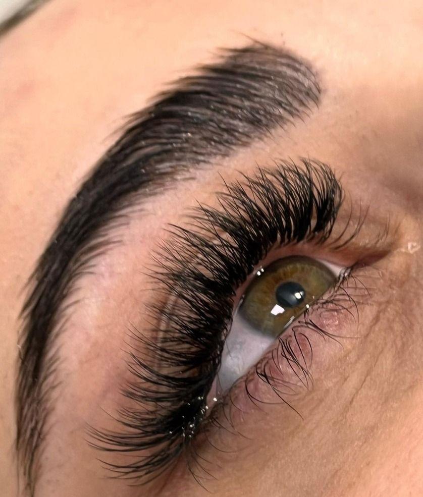 مدل اکستنشن مژه و فیبروز ابرو انواع تتو