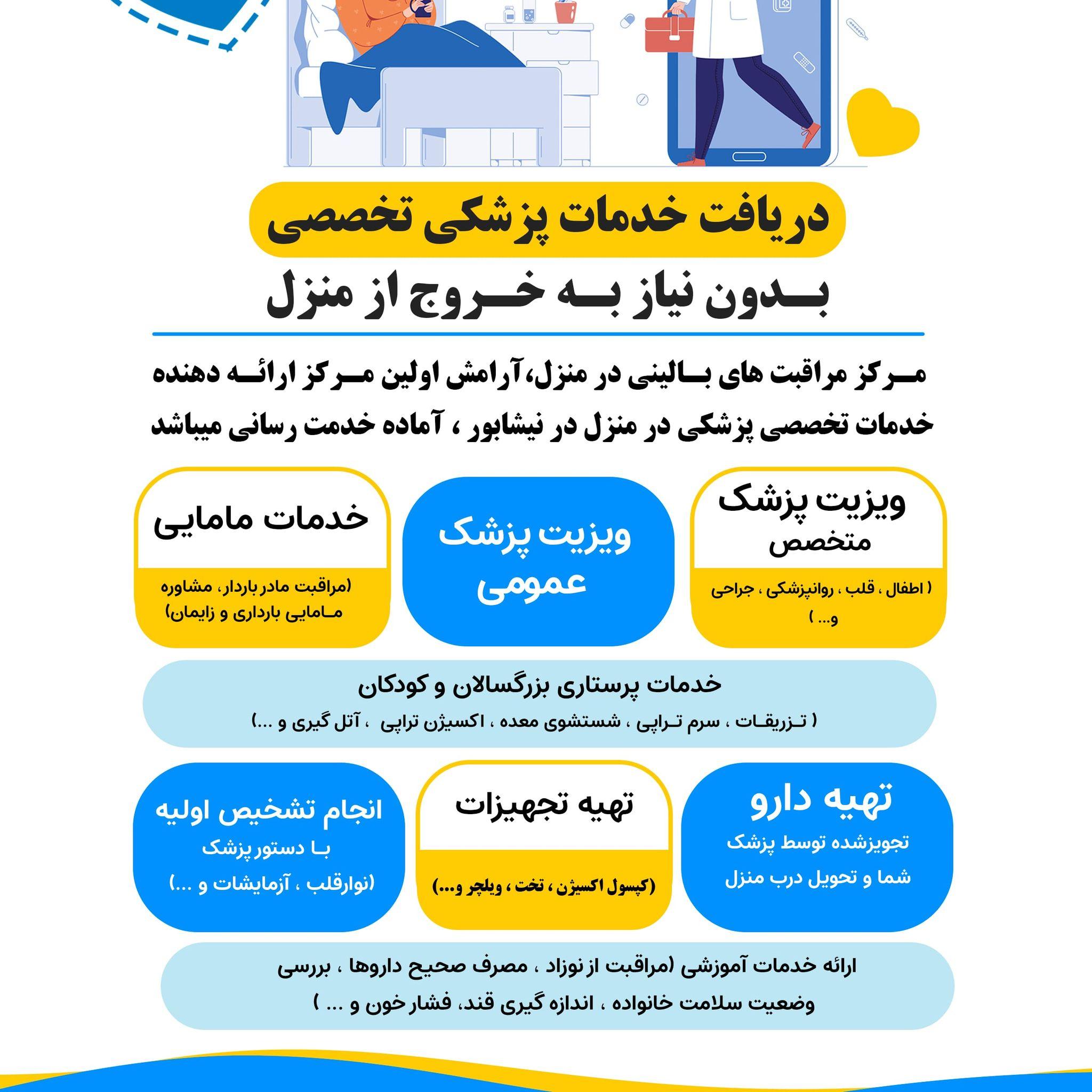 مرکز مراقبت بالینی(پزشکی)در منزل آرامش